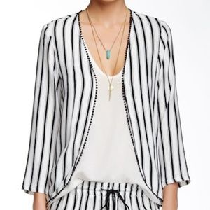 House of Harlow 1960 Striped  West Bed Jacket XS